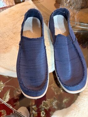 CROCS Men's Slip-On Loafers in Navy Blue